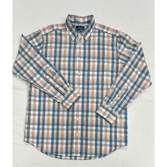 Charles Tyrwhitt Dress Shirt Non Iron Classic Fit Check Men's Medium - Picture 1 of 9